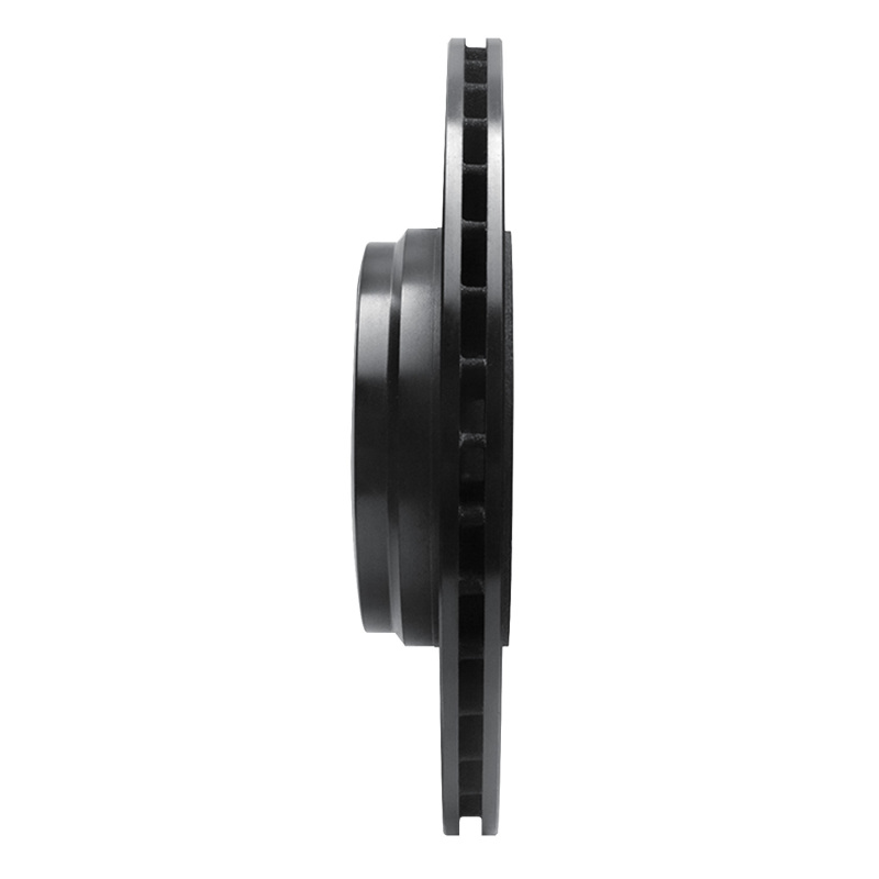 BMW 750LI Brake Rotor (1) - Rear Left - R1 Concepts - Drilled & Slotted - Black - `09-`19